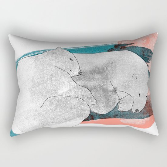 polar bears Rectangular Pillow