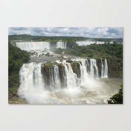 Iguassu Falls Argentina from Brazil Canvas Print