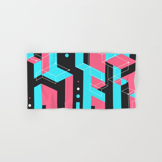 Flat Geometry Hand & Bath Towel