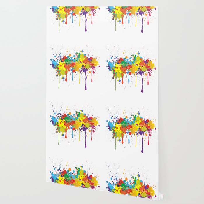 Paint Watercolor Splatter Wallpaper By Rudffus Art Society6