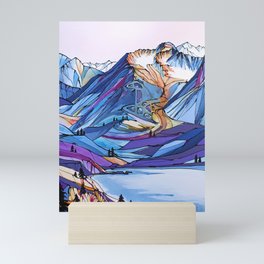 Alyeska Allure Colorful Mountains Mini Art Print