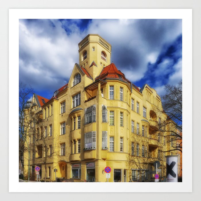 Germany Photography - Yellow Building In Downtown Berlin Art Print