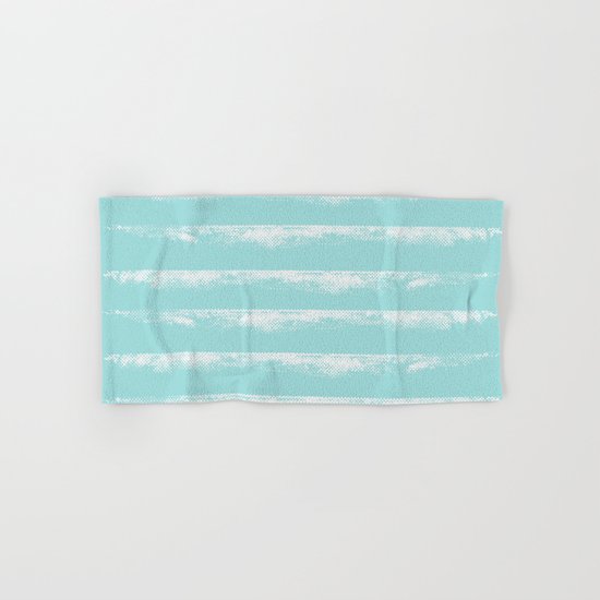 Irregular Stripes Mint Hand & Bath Towel