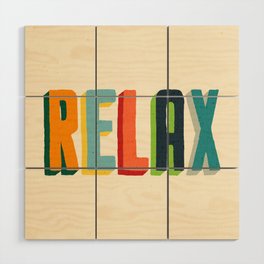 Relax Wood Wall Art