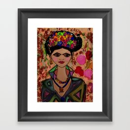 Frida-Women of Fashion Framed Art Print