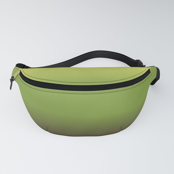 OMBRE GREEN-BROWN COLORS PATTERN. Nature Abstract Illustration  Fanny Pack
