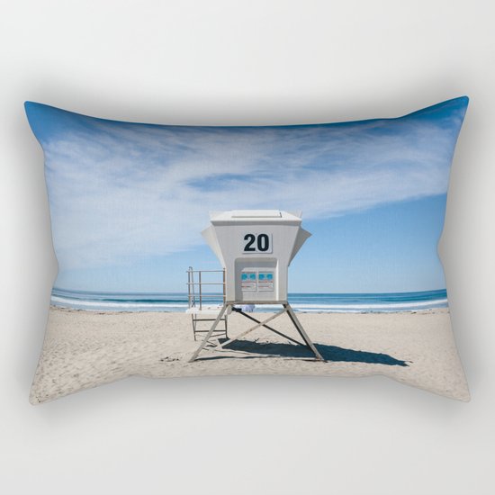 California Beach Day II Rectangular Pillow