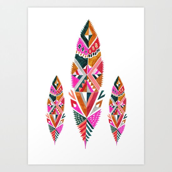 Brooklyn feathers Art Print