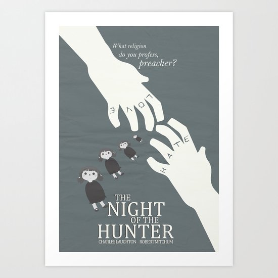 8.5 x 11 Deluxe Art Print Night of the Hunter