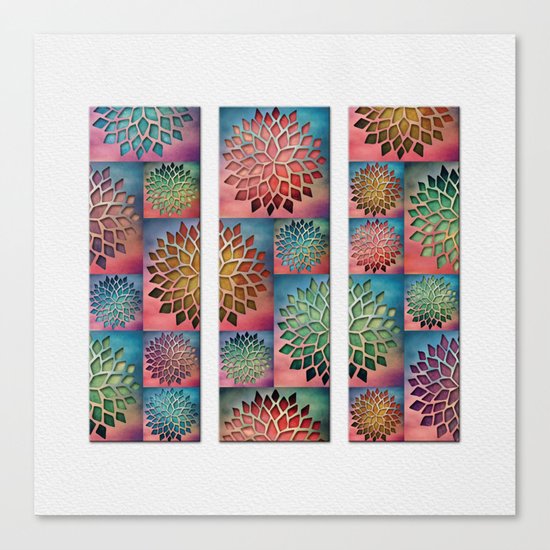 Abstract Petals Decoration Canvas Print