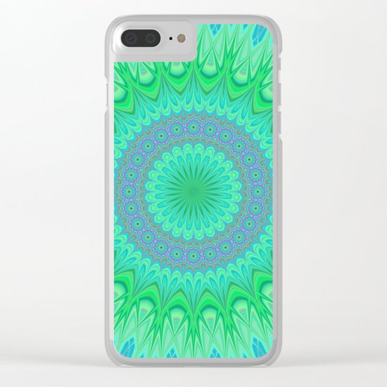 Crystal mandala Clear iPhone Case