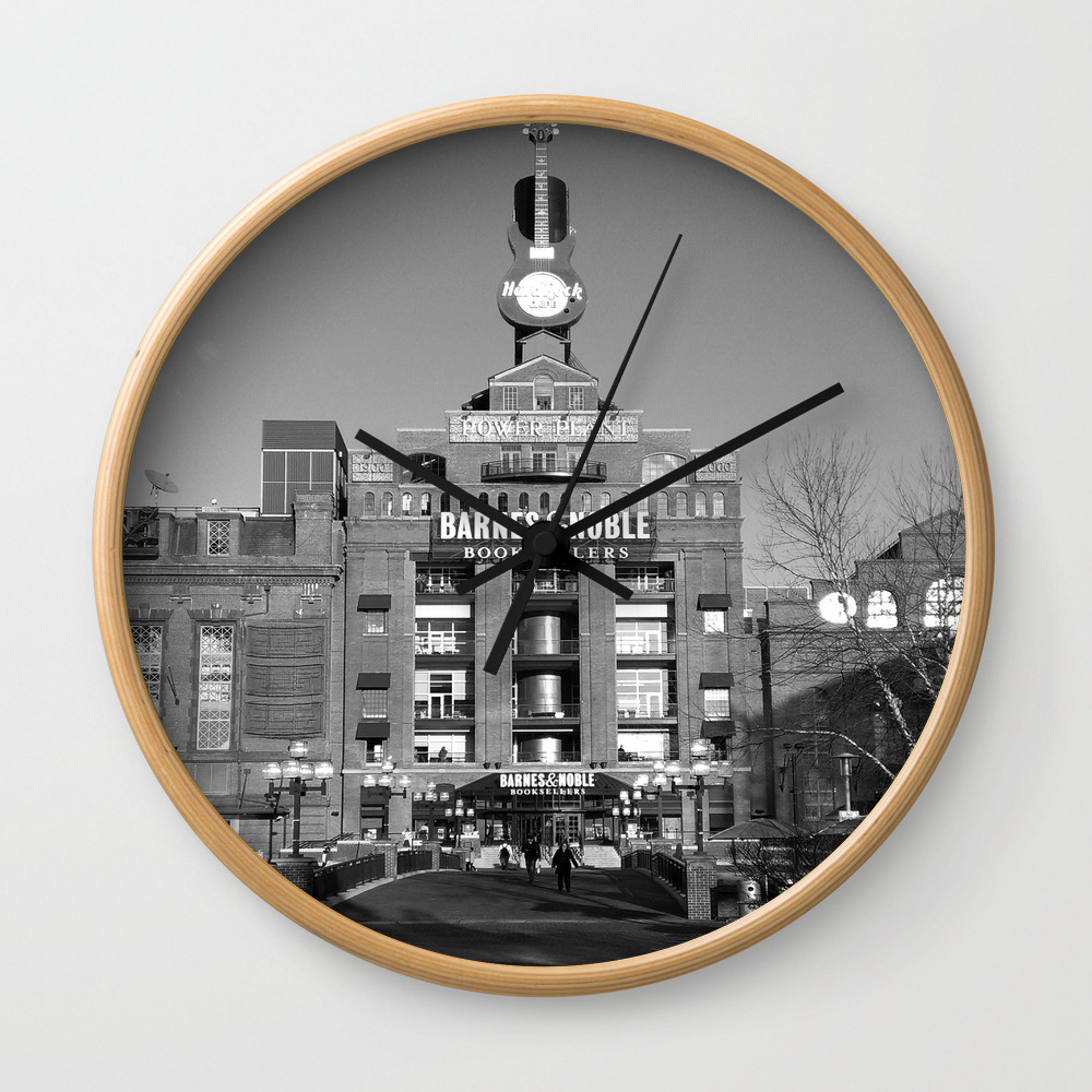 Barnes And Nobles Baltimore Wall Clock By Adisrthorn Society6