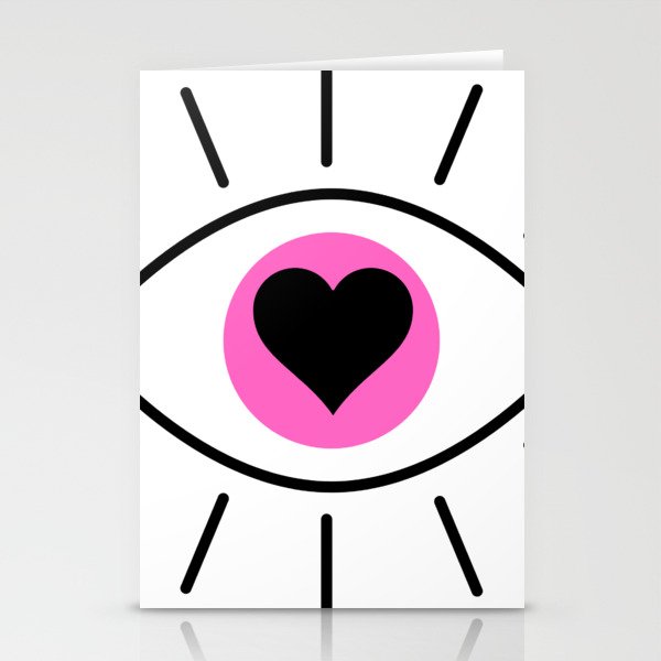 An Eye with a Heart Stationery Cards