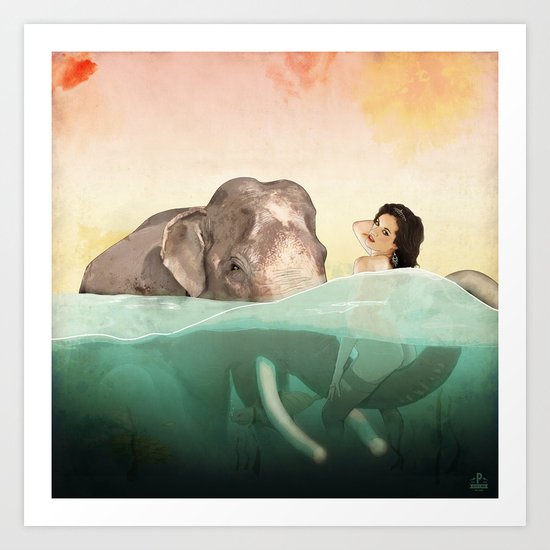 The Bath Art Print