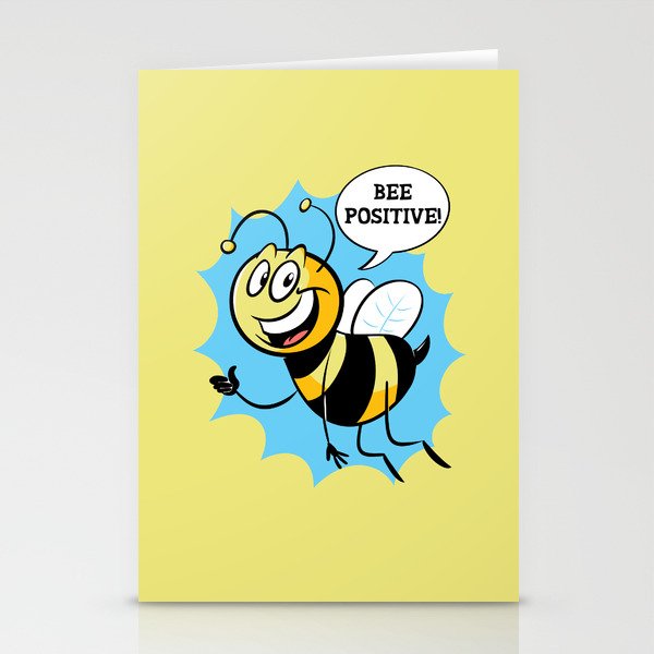 Bee Positive Stationery Cards