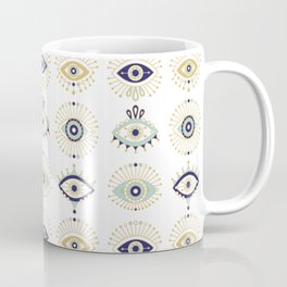 Evil Eye Collection on White Mug