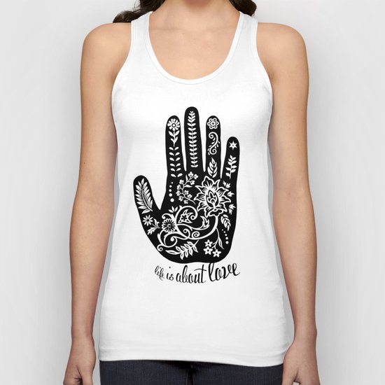 Life and Love Unisex Tank Top