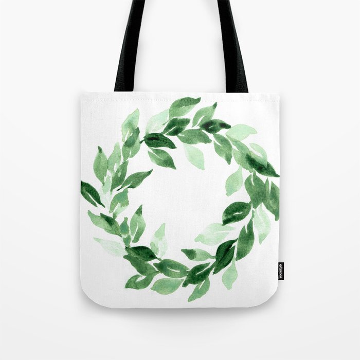 Wreath of Leaves Tote Bag