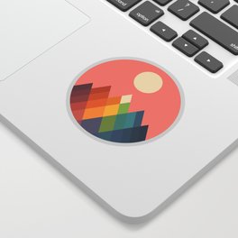 Rainbow Peak Sticker