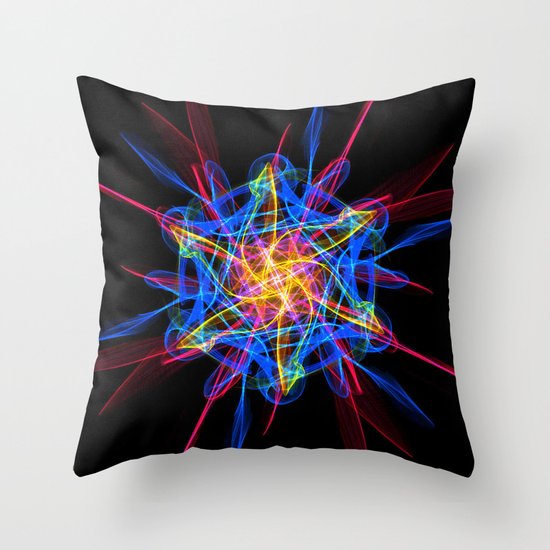 Silkweave / Neon Sigil 2 Throw Pillow
