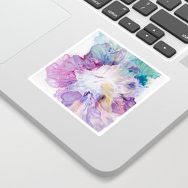 Blooming Iris flower Sticker