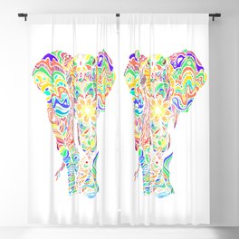Not a circus elephant Blackout Curtain