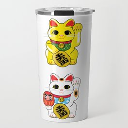 Lucky Cat / Maneki Neko Travel Mug