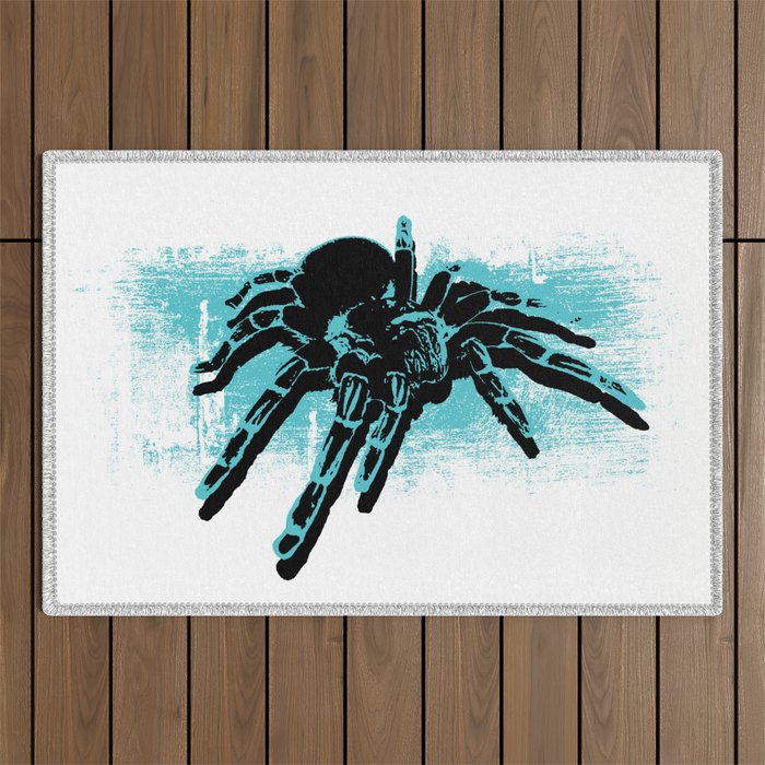 Spider tarantula. Entomologist gift. Spider with web. Perfect present for mom mother dad father Outdoor Rug