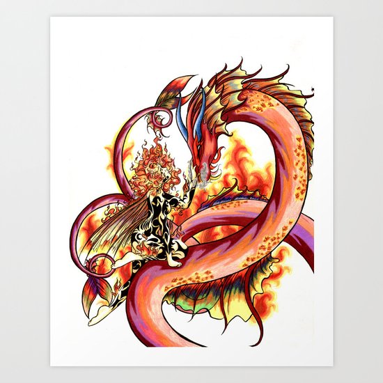 Elemental series - Fire Art Print