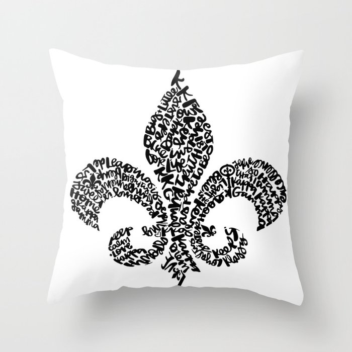 Fleur de store lis throw pillows