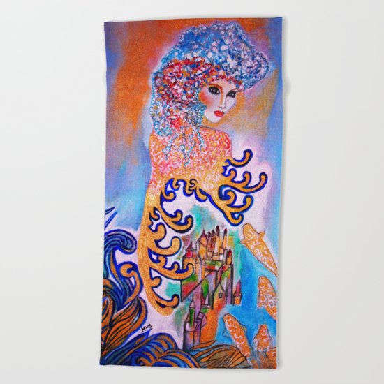 Midnight Sun Beach Towel