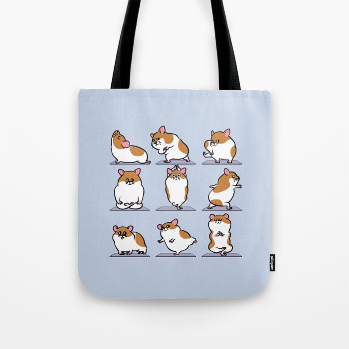 Hamster Yoga Tote Bag