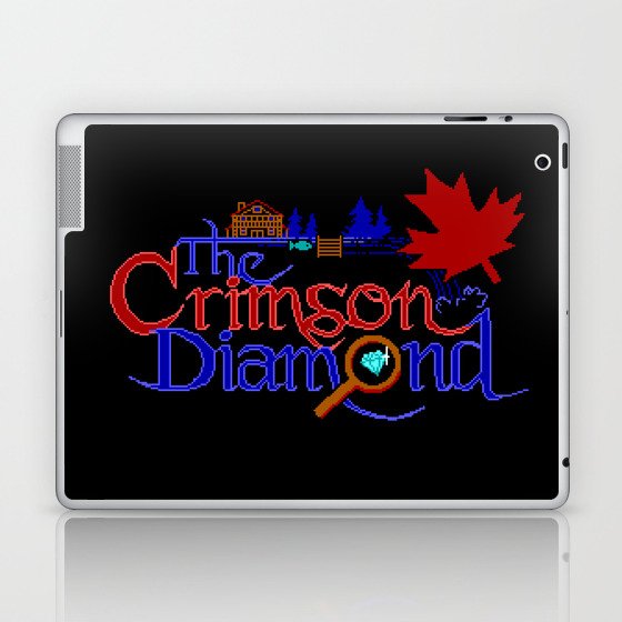 The Crimson Diamond colour logo Laptop & iPad Skin