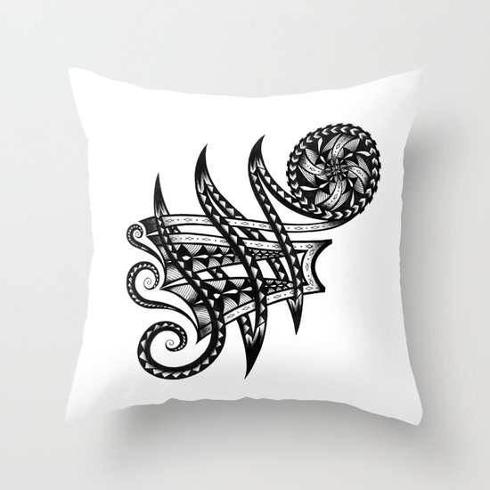 Shoulder Band Tattoo Throw Pillow