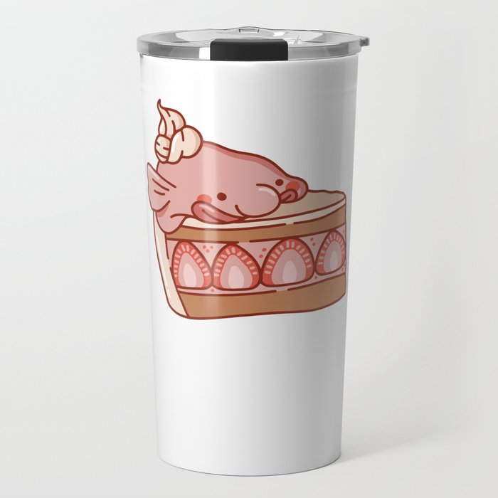 Funny Blobfish Snacks Cute Kawaii Aesthetic Travel Mug