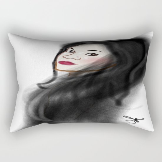 The Ghost of Christmas Yet to Come - Charles Dickens A Christmas Carol - Selfie Rectangular Pillow