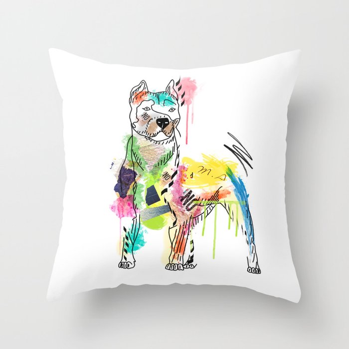 custom dog throw pillow