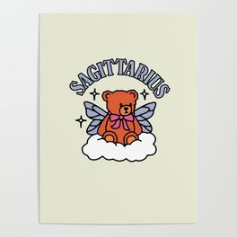 Sagittarius Teddy Bear Poster