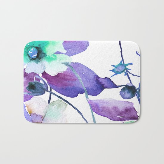 Flowers 01 Bath Mat