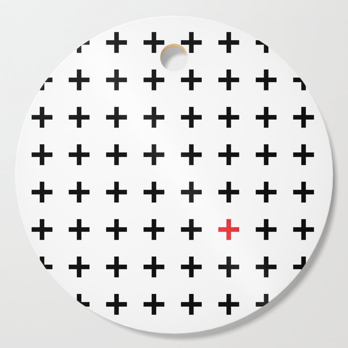 Swiss Cross Red Pop Cutting Board
