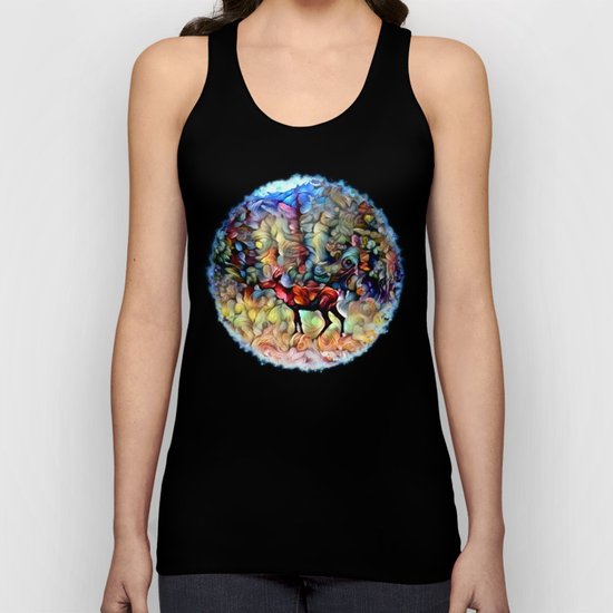 Dreamy Caribou Unisex Tank Top