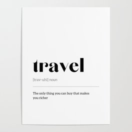 Wall Print | Travel definition Poster