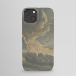 Study of Clouds with a Sunset near Rome iPhone Case