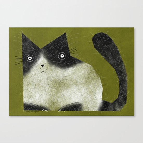 BRISTLE CAT Canvas Print