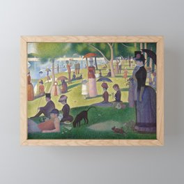 Georges Seurat - A Sunday Afternoon on the Island of La Grande Jatte Framed Mini Art Print