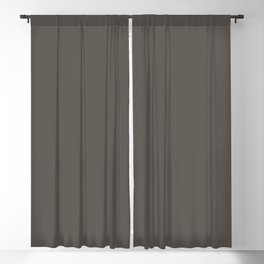 Root Brown Grey Solid Color Sherwin Williams 2021 Color of the Year Urbane Bronze SW 7048 Blackout Curtain