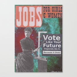 Vote Like Your Future Depends on It Canvas Print