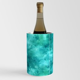 Teal Galaxy Painting Wine Chiller