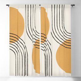 Mid Century Modern Geometric Pattern 637 Black and Linen White Hand & Bath  Towel by Tony Magner Prints