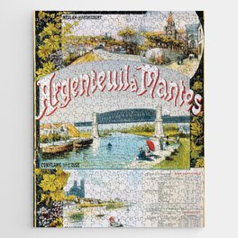 vintage travel poster Jigsaw Puzzle